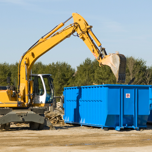 what size residential dumpster rentals are available in Wayne NJ